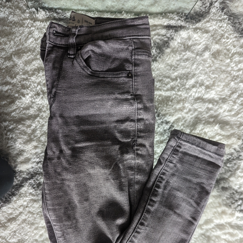 Gray high waisted jeggings